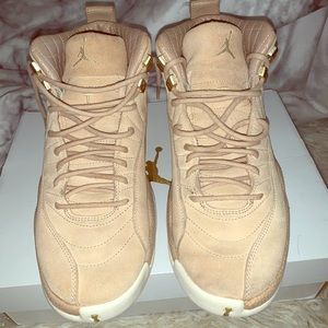Air jordan 12s retro , khaki colored